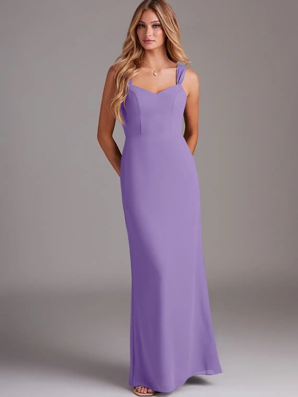 Azazie Tahiti Purpke Maxi Dress